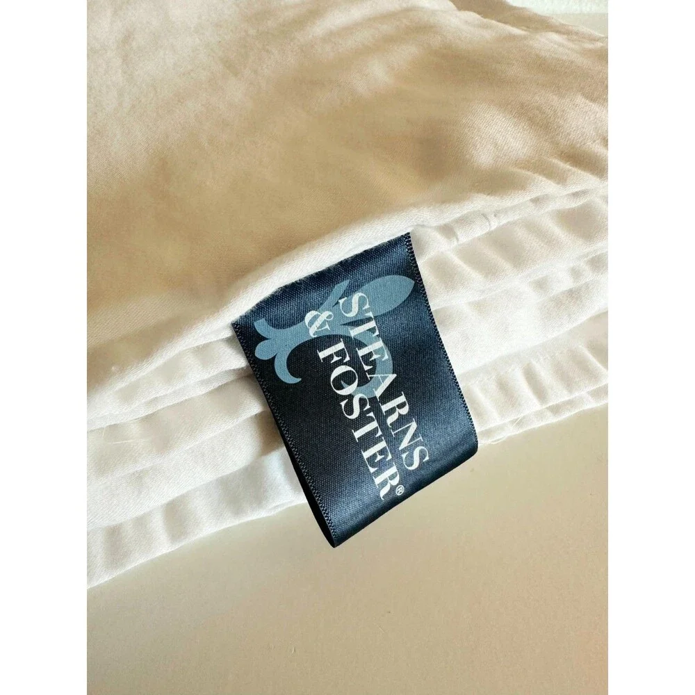 Stearns & Foster Queen Top Sheet SFIN-34 Cotton Lyocell Blend White 90